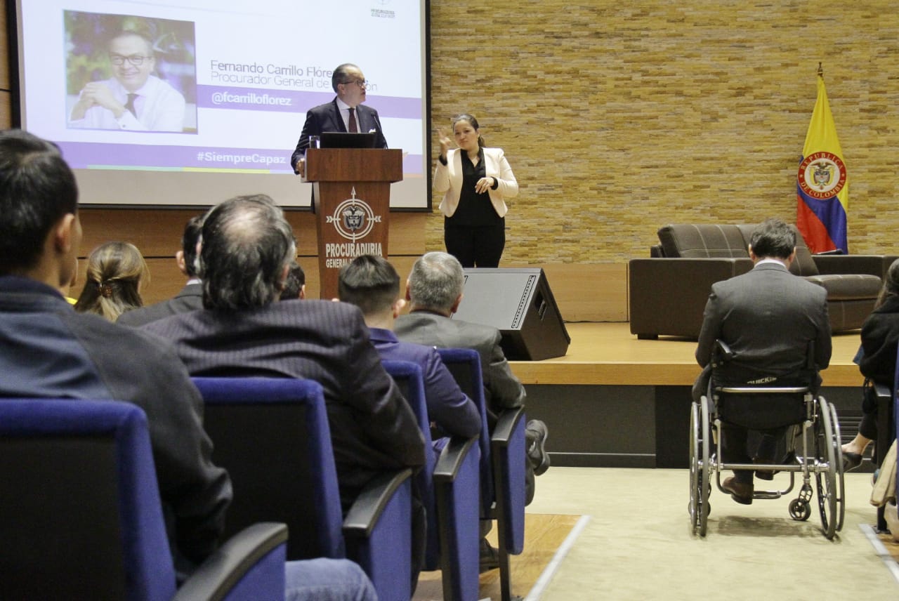 Vigilaremos que Colombia cumpla con compromisos internacionales que protegen los derechos de las personas en condici�n de discapacidad: Procurador